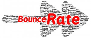 Bounce rate word cloud shape